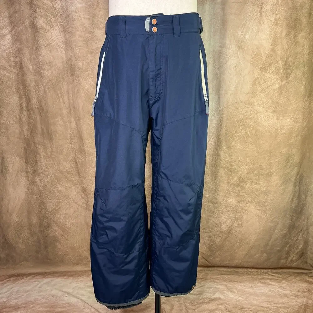 Y2K American Eagle AE77 Performance Baggy Cargo Snow Pants Navy Streetwear 2000s